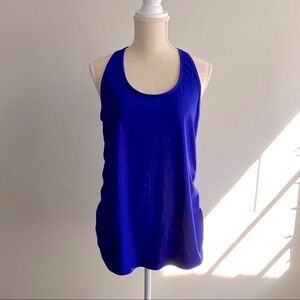 Fabletics Royal Blue Tank Top With Mesh Sides